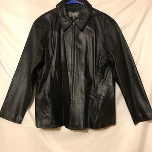 Wilson’s leather black jacket, size XL